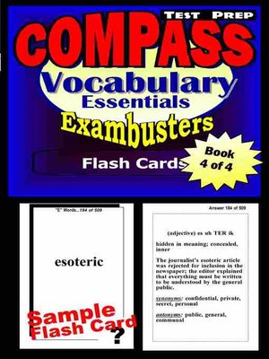 cover image of COMPASS Test Prep Essential Vocabulary - Exambusters Flash Cards - Workbook 4 of 4